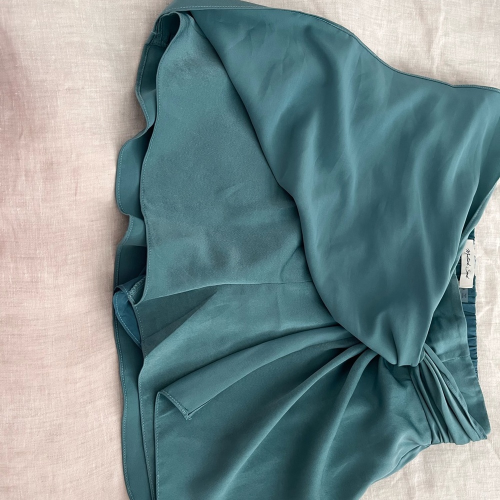 Teal Draped Skirt - Picture 2 of 2